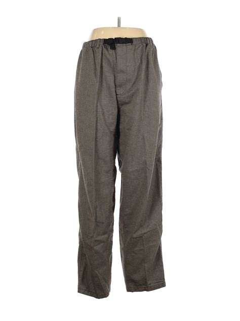 L L Bean Women Gray Casual Pants L Ebay