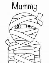 Mummy sketch template