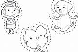 Kimochis Coloring Puppet Character Template sketch template