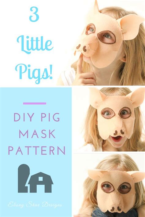 pig mask  pattern   super cute  piggy mask