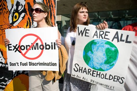 exxon defies calls to add gays to anti bias policy the new york times