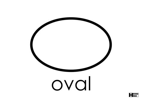 printable oval shape