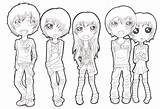 Friends Anime Coloring Chibi Pages Drawing Darkmoon Group Bff Template Deviantart Getcolorings Print Girls Printable Templates Getdrawings Sketch Color sketch template
