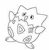 Coloring Pages Pokemon Togetic Togepi Template sketch template