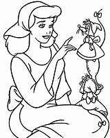 Cinderella Mice sketch template