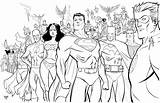 Colorine Superheroes sketch template
