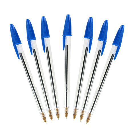 pack   bic blue pens crystal grip ballpoint pens  colors tradenrg uk