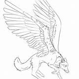 Winged Lineart Pegasus Coloring Colorless Wings Unusual Tattooimages Furry Warrior Zeichnungen sketch template