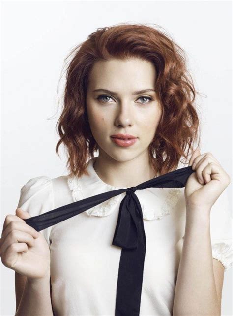 Scarlett Johansson Short Red Hair Celebrity Hair Pmts