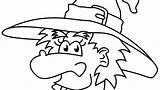 Coloring Pages Witch Wicked Hat Halloween Face Getcolorings Printable Getdrawings Colorings Color sketch template
