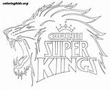 Logo Chennai Super Kings Coloring Cricket Pages Dhoni King Coloringkids Team Printable Print Ms Kids Visit sketch template