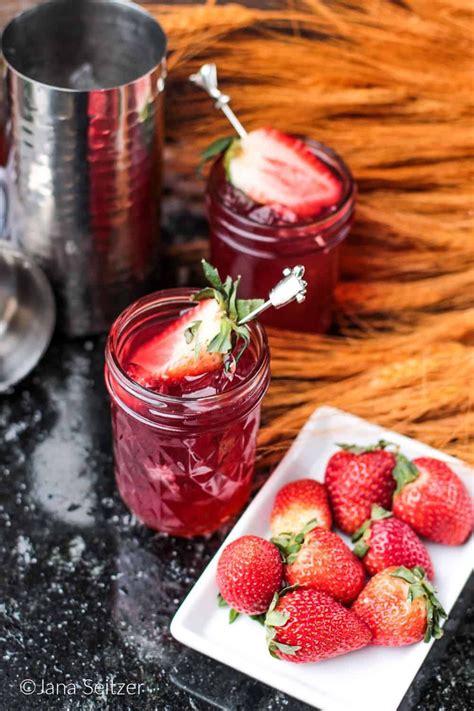 Spiced Cranberry Moonshine With Strawberry Plate Cranberry Moonshine