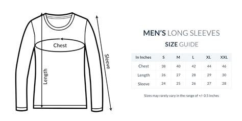 size guide  apparel products