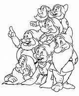 Dwarfs Disney Kleurplaten sketch template