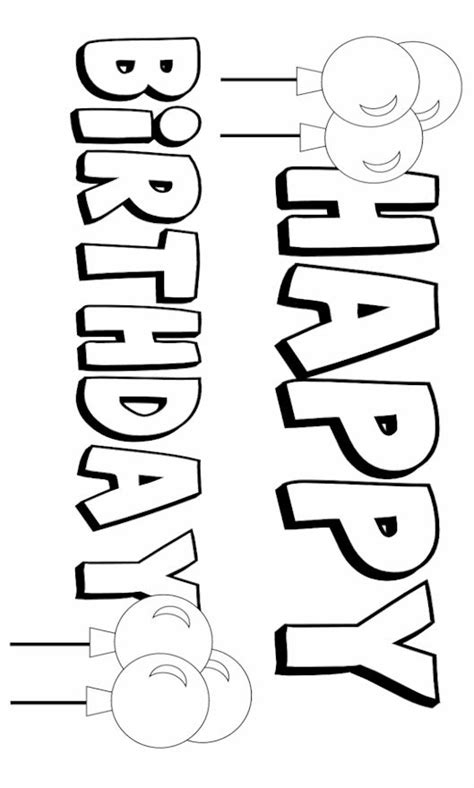 birthday banner coloring pages lucilleropcarr