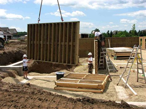 building  permanent wood foundations edgebuilder wall panels