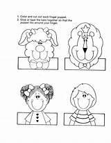 Puppet Puppets Lesson Worksheet Janice Daycare sketch template