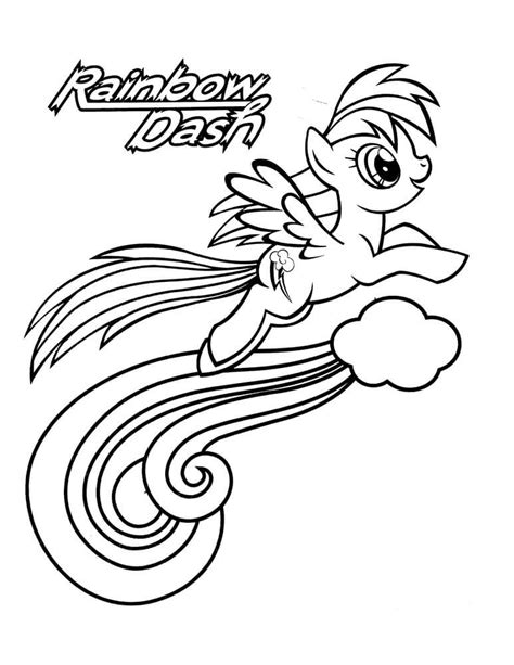 rainbow dash coloring pages  printable coloring pages  kids