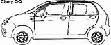 Chery Qq Dimensions Daihatsu Charade Coloring Car sketch template