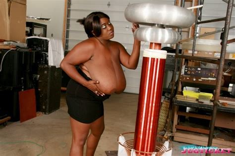 fat ebony summer lashay posing in lab and showing big boobs pichunter