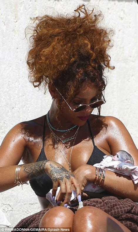 Rihanna Shows Off Her Beach Body In Cut Out Bikini In