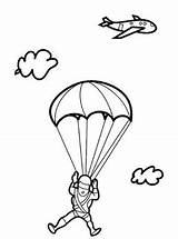 Paraquedas Parachutes Aircrafts Tudodesenhos sketch template