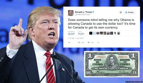 trump blames canada  bad  economy demands     currency