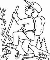 Hiking Coloring Pages Getcolorings Summer sketch template