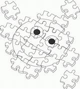 Coloring Puzzle Autism Awareness sketch template