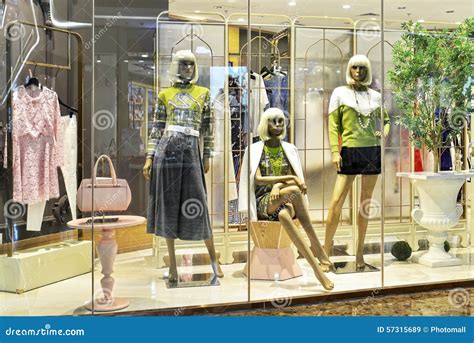 fashion shop window stock image image  business girl