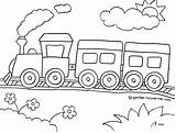 Mewarnai Kereta Train Transportasi Alat Kendaraan Gambarmewarnai sketch template