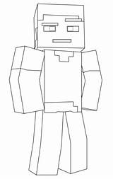Minecraft Steve Coloring Pages Printable Categories sketch template