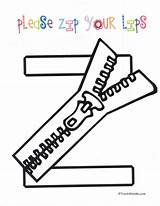 Zipper Preschool Freebies sketch template