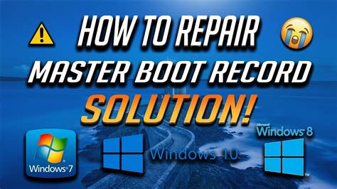 repair master boot record  windows   solutions