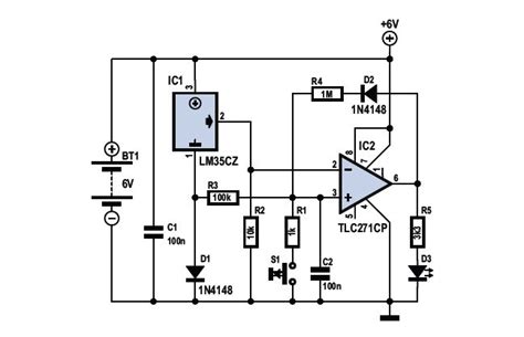 schematic wiring diagram schematic frost detector temperature sensor