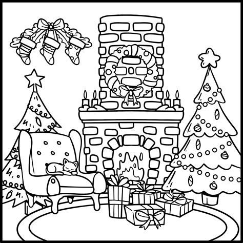 printable holiday coloring pages  adults coloring christmas