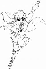 Coloring Super Supergirl Hero High Pages Printable Girl Same Below Re They Post First sketch template