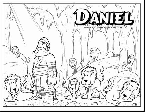 daniel   lions den coloring page inspiring daniel   lions