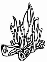 Bonfire sketch template