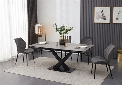 grey dining table chairs gif