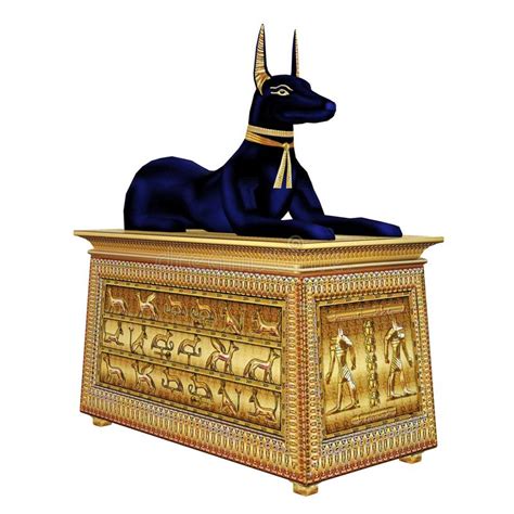Golden Anubis Stock Illustration Illustration Of History