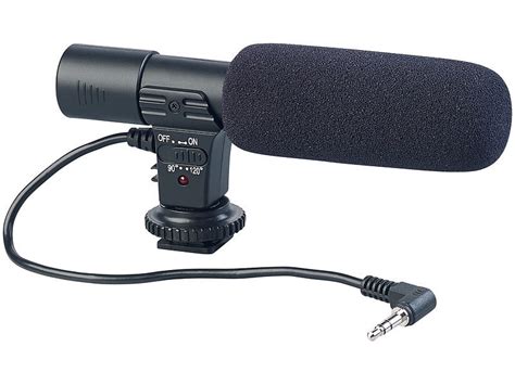 somikon externes mikrofon fuer kameras camcorder mit  mm