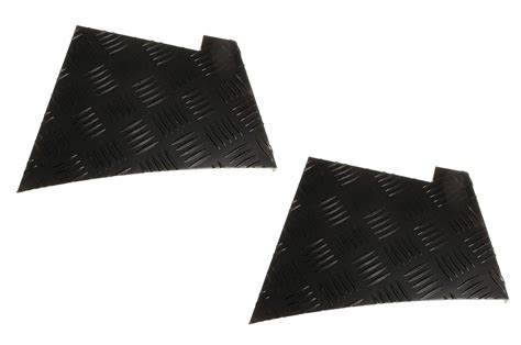 chequer plate wing protectors pair black mm ll aftermarket rimmer bros