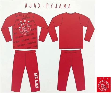bolcom ajax pyjama club kleuren amsterdam voetbal maat