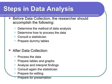 Chapter 10 Data Analysis And Presentation