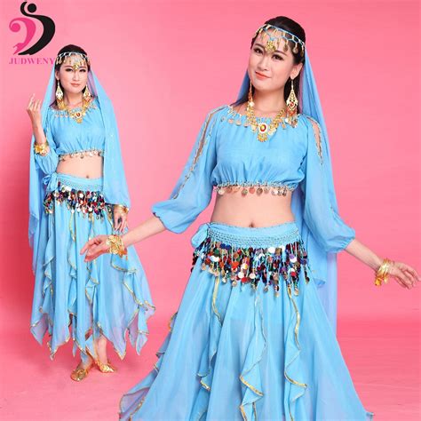 2018 Bollywood Dance Costumes Belly Dance Skirt Women Indian Dress With
