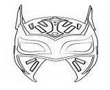 Coloring Pages Cara Mask Wwe Sin Printable Color Info sketch template