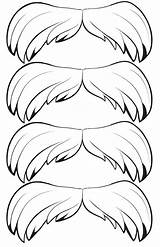 Lorax Mustache Dr Seuss Moustache Printable Template Coloring Pages Booth Activities Birthday Crafts Kids Printables Coloring4free Party Clipart Print Week sketch template