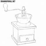 Coffee Grinder Drawing Draw Drawingforall sketch template