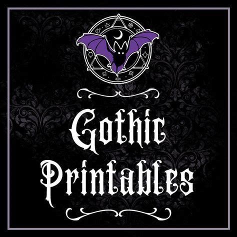 gothic printables ideas   gothic printables vintage printables